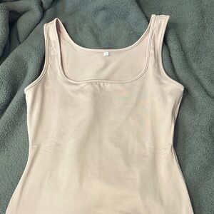 Baby pink long ankle length dress